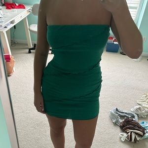 Princess Polly green Oscar mini dress size 8.